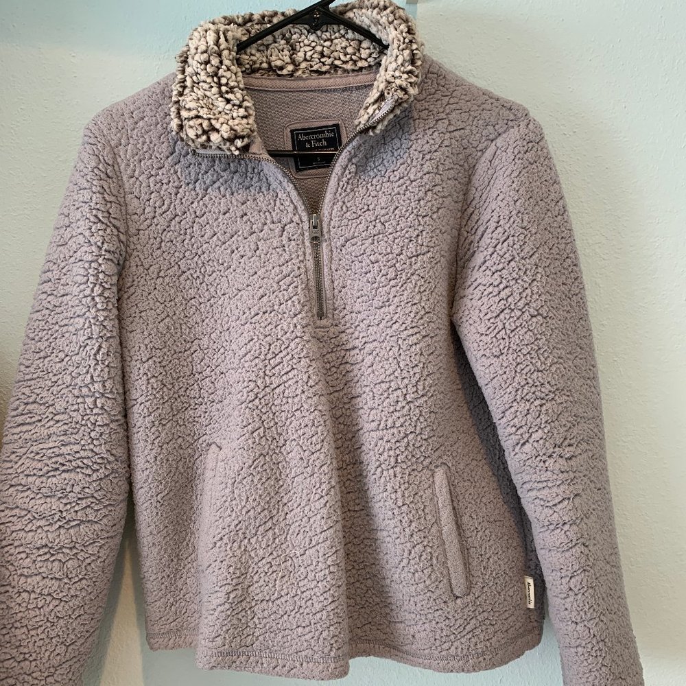 Small Abercrombie Sherpa Half-zip pullover